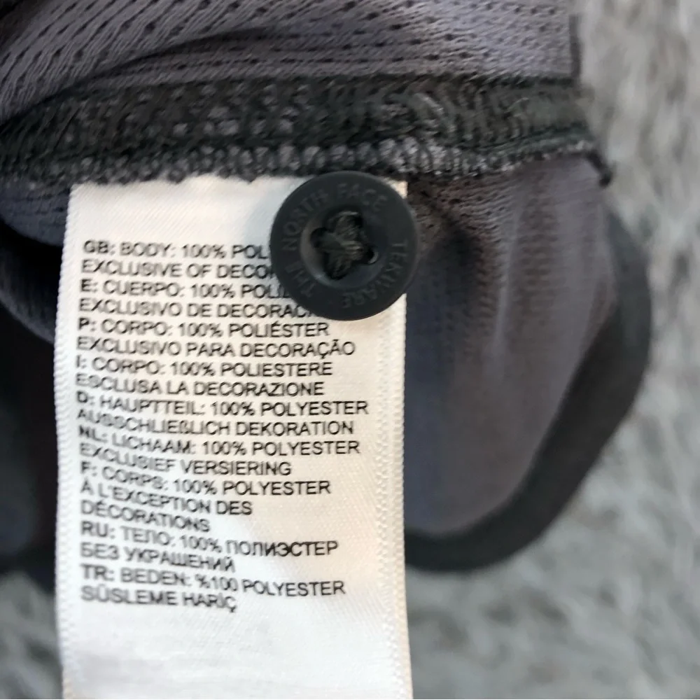 The North Face Polo Shirt Mens Large Flash Dry Gray Super Soft